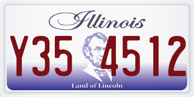 IL license plate Y354512