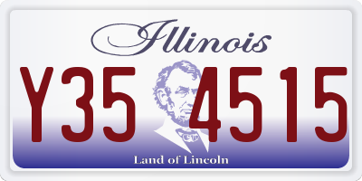 IL license plate Y354515