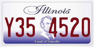 IL license plate Y354520