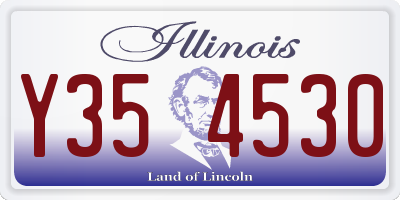 IL license plate Y354530