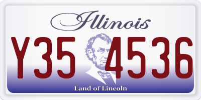 IL license plate Y354536
