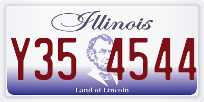 IL license plate Y354544