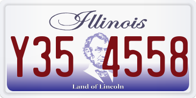 IL license plate Y354558