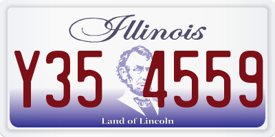 IL license plate Y354559