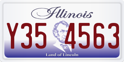 IL license plate Y354563