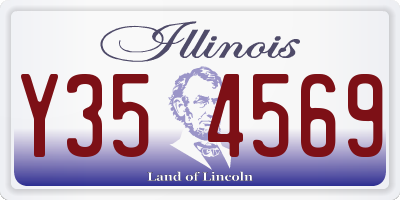 IL license plate Y354569