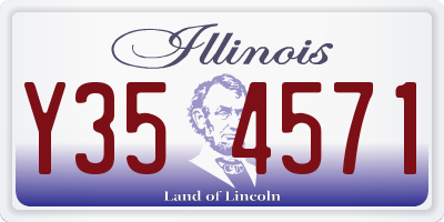 IL license plate Y354571