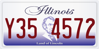 IL license plate Y354572