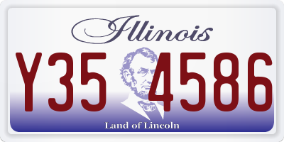IL license plate Y354586