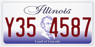 IL license plate Y354587