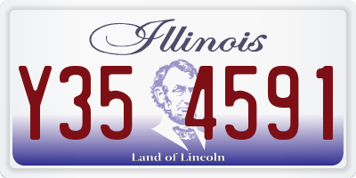 IL license plate Y354591