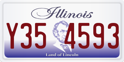 IL license plate Y354593