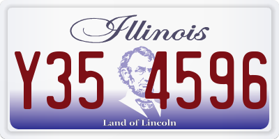 IL license plate Y354596