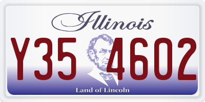 IL license plate Y354602