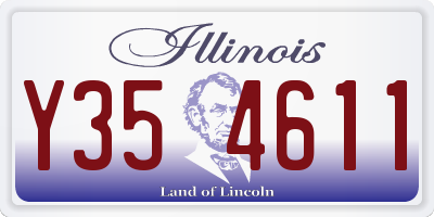 IL license plate Y354611