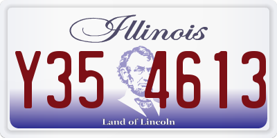 IL license plate Y354613