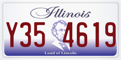 IL license plate Y354619