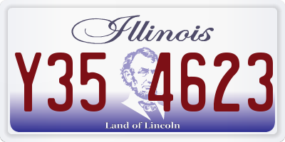 IL license plate Y354623
