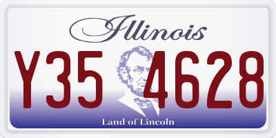 IL license plate Y354628