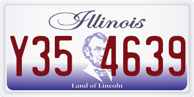 IL license plate Y354639