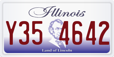 IL license plate Y354642