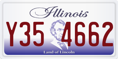 IL license plate Y354662