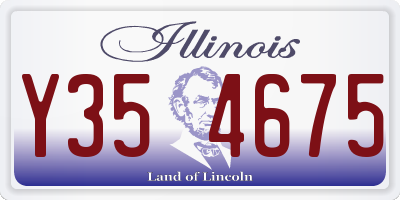 IL license plate Y354675