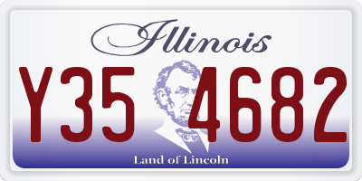 IL license plate Y354682