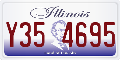 IL license plate Y354695