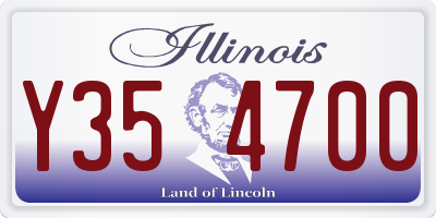 IL license plate Y354700