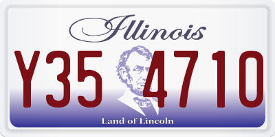IL license plate Y354710