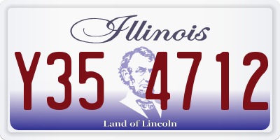 IL license plate Y354712