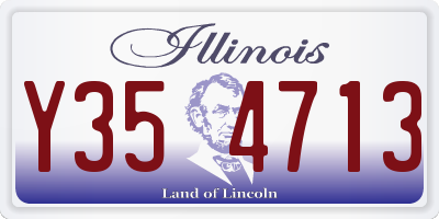 IL license plate Y354713