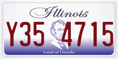 IL license plate Y354715