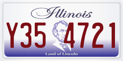IL license plate Y354721
