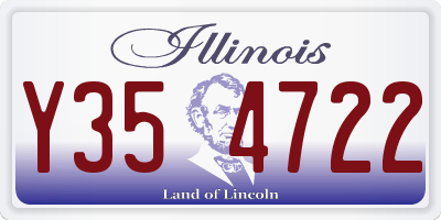 IL license plate Y354722