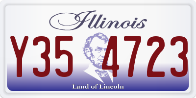 IL license plate Y354723