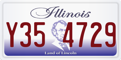 IL license plate Y354729