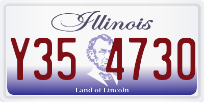 IL license plate Y354730