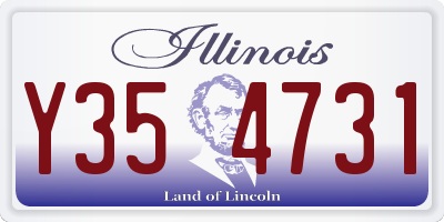 IL license plate Y354731