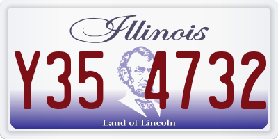 IL license plate Y354732
