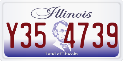 IL license plate Y354739