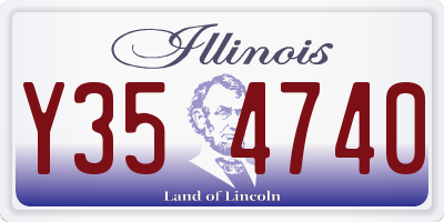 IL license plate Y354740