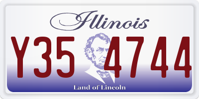 IL license plate Y354744