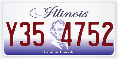 IL license plate Y354752