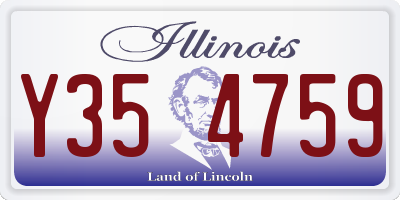 IL license plate Y354759
