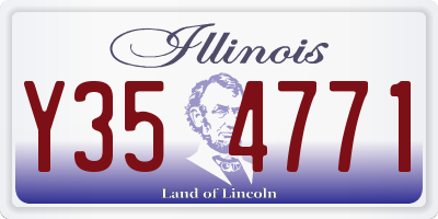 IL license plate Y354771