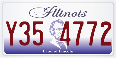 IL license plate Y354772