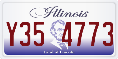 IL license plate Y354773