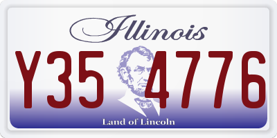 IL license plate Y354776